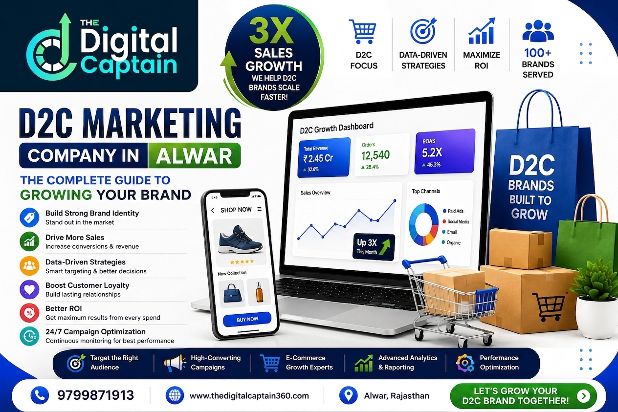 D2C Marketing Company in Alwar – Complete Guide to Growing Your Brand